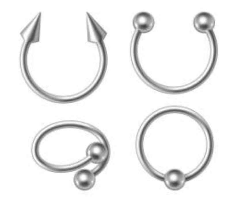Piercing de Aço Cirúrgico Conch Itanhangá - Piercing Conch Titânio